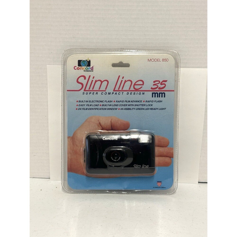 Concord Slim Line 850 35mm Film Camera in Original Packaging SEALED
